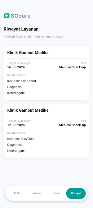 ISOCare Screenshot 2