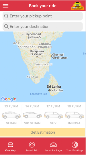 DSP Cabs Droptaxi Screenshot 0