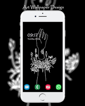 Black and White Wallpaper - 300 Design Screenshot 2