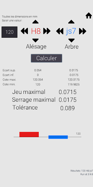 ISO 286 Tolerances and fits Screenshot 2