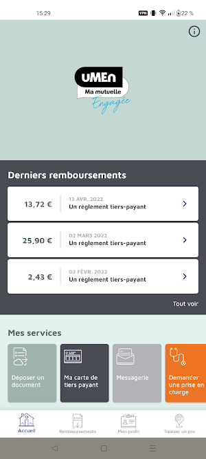 uMEn-Santé Screenshot 0