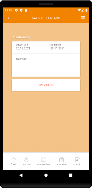 Baustellen-App Kläs Screenshot 3