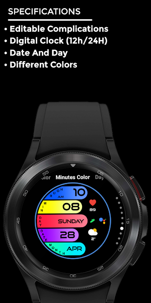Night ver 02 - watch face Screenshot 3