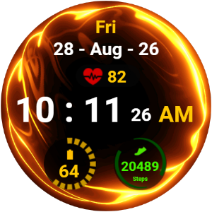 Fluid Lava Watch Face Screenshot 1