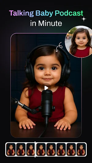 AI Baby Podcast : Talking Baby Screenshot 1