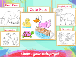 Coloring And Learning Animals - Drawing Book Screenshot 0