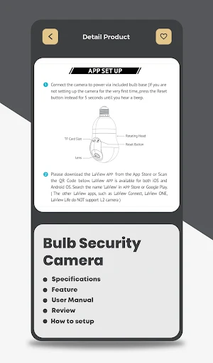 Bulb Security Camera App Guide Screenshot 3