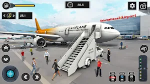 Airplane Flight Sim 3D Games Screenshot 0