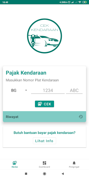Cek Pajak Kendaraan Online Screenshot 0