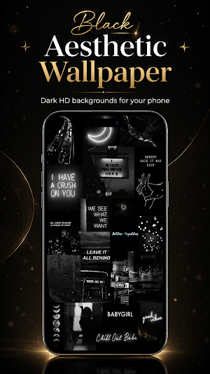 Black aesthetic wallpapers Screenshot 0