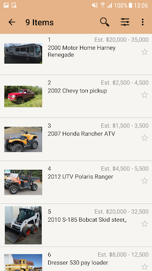 Hiatt Knudson Auctions Screenshot 1
