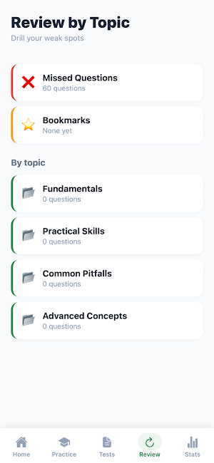 Italian Vocabulary Practice Screenshot 3