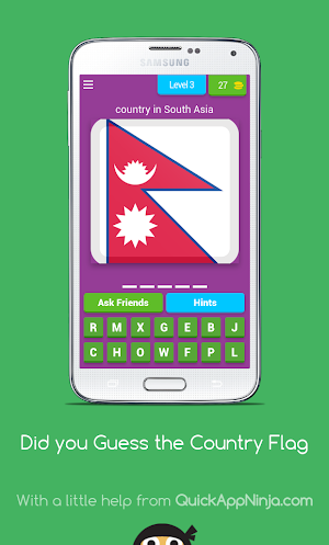 Guess the Country Flag Quiz Screenshot 3