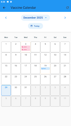Baby Vaccine Tracker Screenshot 1