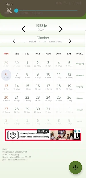 Kalender Jawa Lengkap Screenshot 2