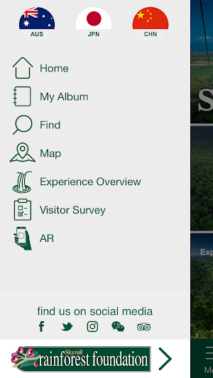 Skyrail Interpretive App & Audio Guide Screenshot 2