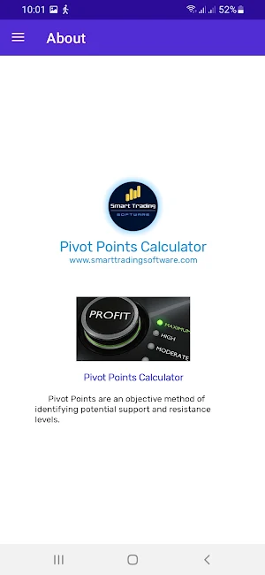Pivot Points Calculator Screenshot 2