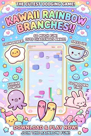 Kawaii Rainbow Branches!! Screenshot 0