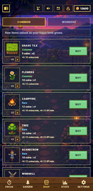 Focus Garden Screenshot 2