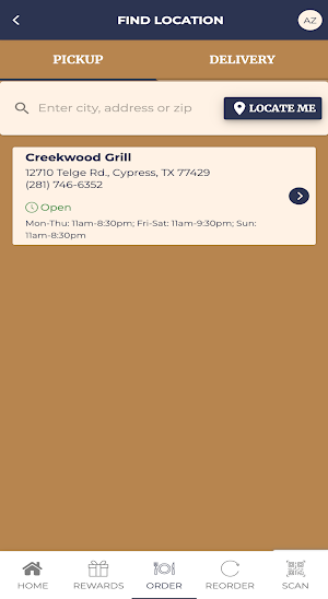 Creekwood Grill Screenshot 1