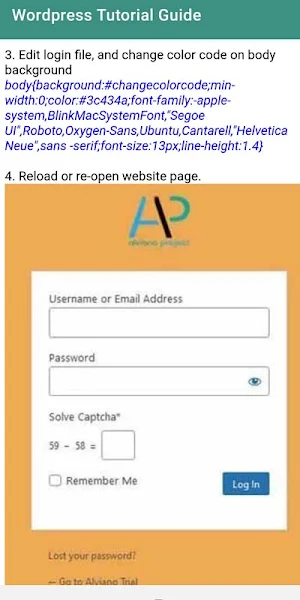 Wordpress Tutorial Guide Screenshot 3