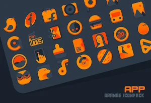 Atom Orange IconPack Screenshot 1