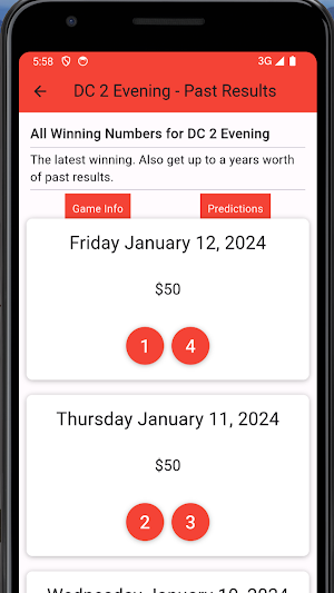 District Of Columbia Lottery Screenshot 3
