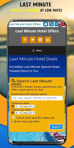 Last Minute Hotel Offers: Cheap Hotels & Motels Screenshot 1