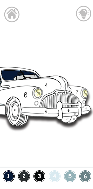 Cars Color By Number Screenshot 2