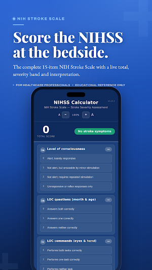 NIHSS Score -Stroke Calculator Screenshot 0