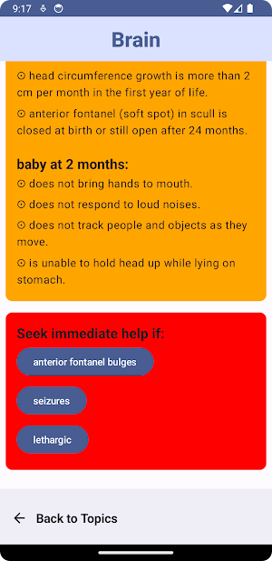 Baby Health 0-2 Months Screenshot 2