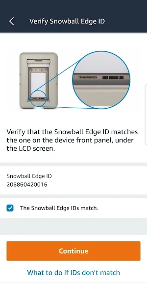 AWS Snow Family Verification Screenshot 3