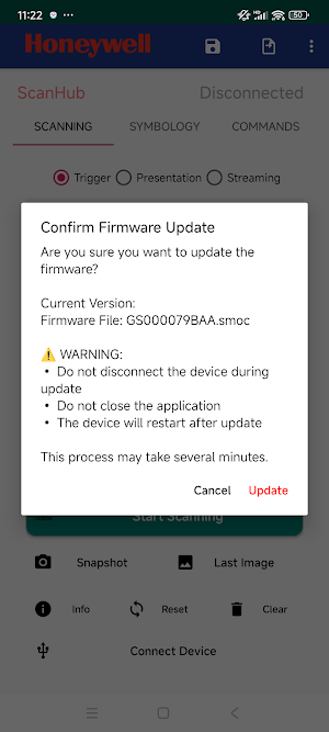 Honeywell ScanHub Screenshot 2