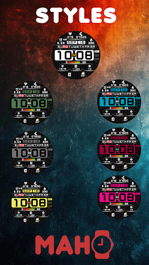 MAHO017 Wear OS Watch Face Screenshot 2