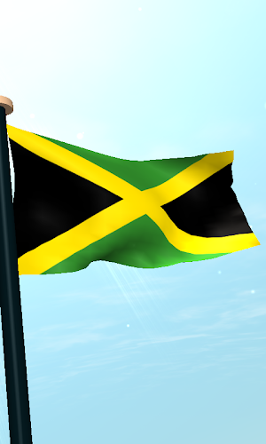 Jamaica Flag 3D Free Wallpaper Screenshot 3