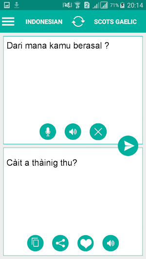Scots Gaelic Indonesian Translator Screenshot 1