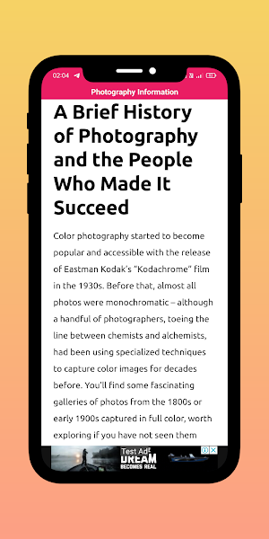 Photography Information Screenshot 2