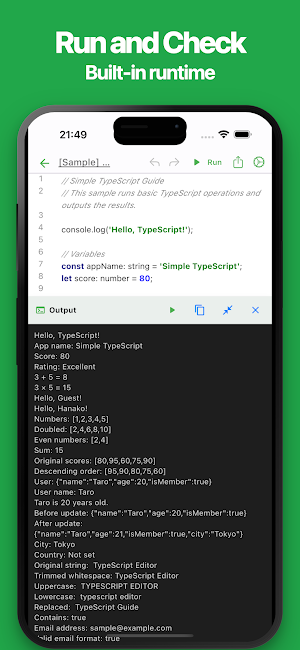 Simple TypeScript Screenshot 1