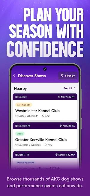 ShowPoints | Dog Show Planner Screenshot 1