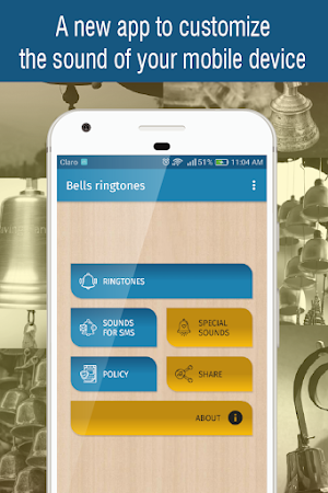 bells ringtones for phone, bell tones and sounds Screenshot 0