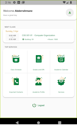 KFUPM Student Screenshot 1