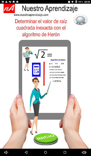 Calcular  valor de raíz cuadrada inexacta (Herón) Screenshot 0