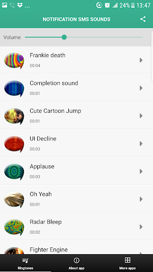Notification SMS Sounds - Message Ringtones Free Screenshot 0