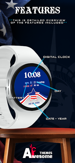Liberty Independence WatchFace Screenshot 3