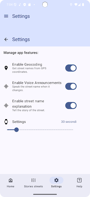 Street Story GPS Screenshot 2