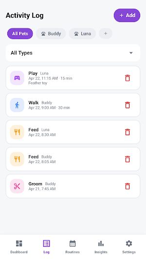 PetCare Flow Screenshot 2