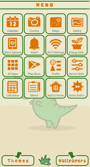 Dino the T-rex Theme +HOME Screenshot 1