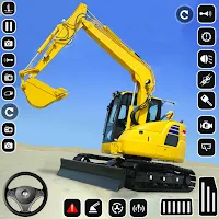 Excavator Simulator Snow Plow