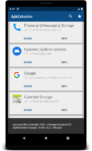 Apk Extractor Screenshot 0