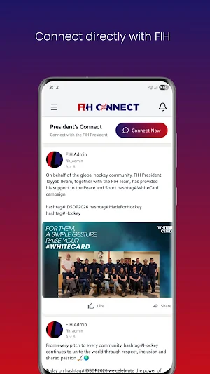 FIH Connect Screenshot 2